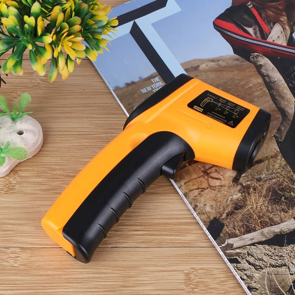 Hot Gm320 Handheld Non-Contact Ir Infrared Thermometer Digital Lcd Laser Industrial Object Measurement Surface Utor28 Temperature Meter