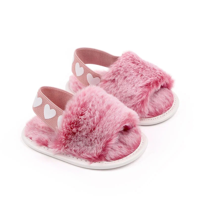 Baby Girl Winter Slipper Soft Fluffy Cute Pink Multiple Chioces High Quality for Newborn Toddler 0-6-12 Months 2023 New Fashion