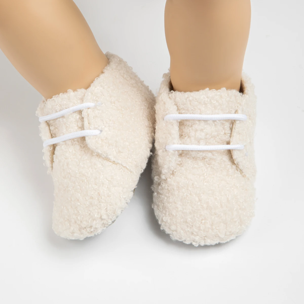 KIDSUN Baby Shoes Baby Fluff 2025 Warm Winter Boy Girl Shoes new Anti-slip Soft First Walkers Newborn ShoesNew Year Gift