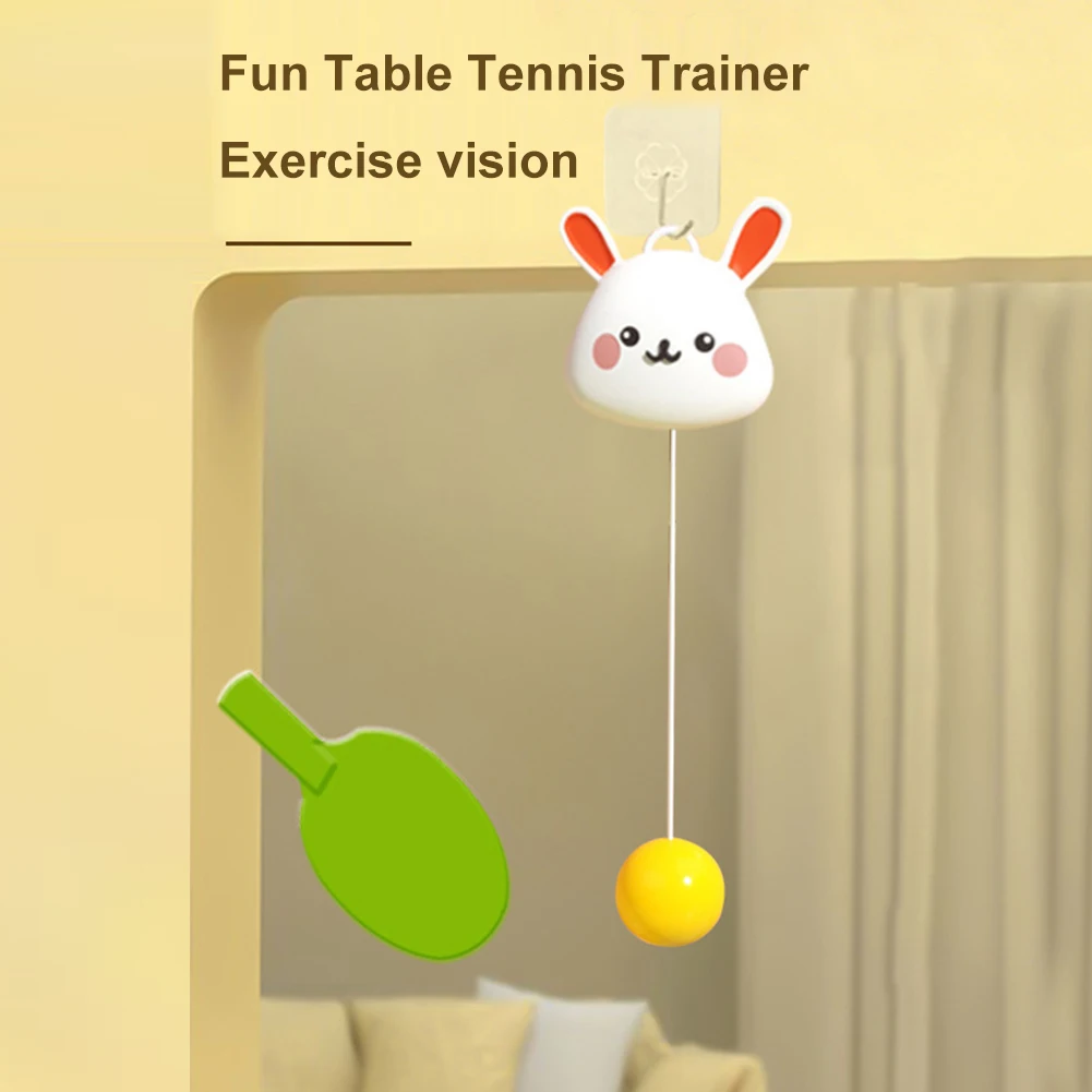 Hanging Rebound Practice Training Tool Visual Exercise Hanging Ping Pong Recreational Toy Ping Pong Ball Trainer for Kids Child