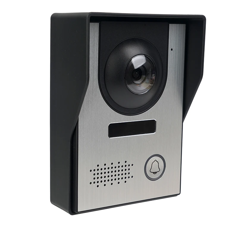 Visual Intercom Doorbell 7''Color Wired Video Door Phone System Indoor Monitor Outdoor IR Camera Rain Proof And Unlock