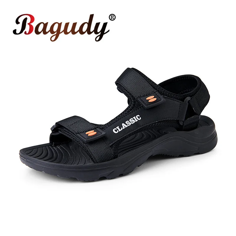 2023 New Men Breathable Mesh Sandals Summer Lightweight Outdoor Beach Sandals High Quality Comfort Non-slip Men's Casual Shoes