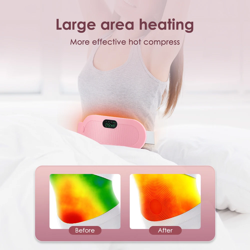 Menstrual Period Pain Relief Device 5-Level Heating Pad Eletric Massager Abdominal Vibrator for Women Physiotherapy Belly Warmer
