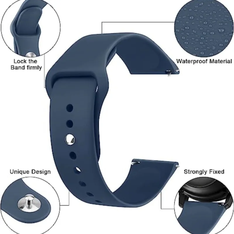 Sport Strap For Amazfit GTS-GTR-4-3-2-2e-Mini-Pro-stratos 2 3 Watchband Silicone Bracelet Correa Amazfit bip-U-S-20mm 22mm Band