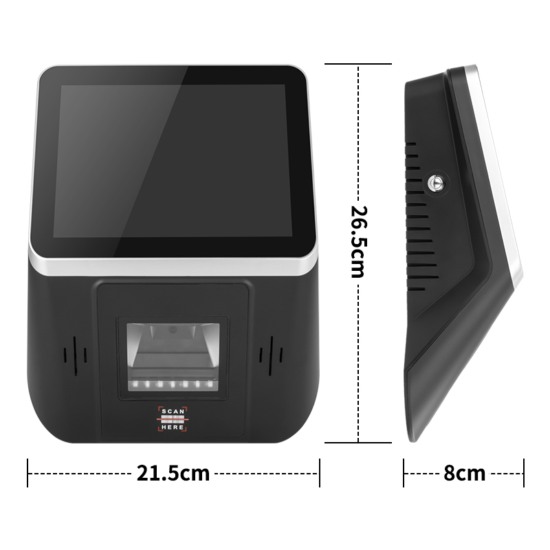 8 Inch Windows Price Checker with Barcode QR Code Scanner Wall Mounted POS Terminal Touch Screen Price Checking WIFI RJ45 LAN