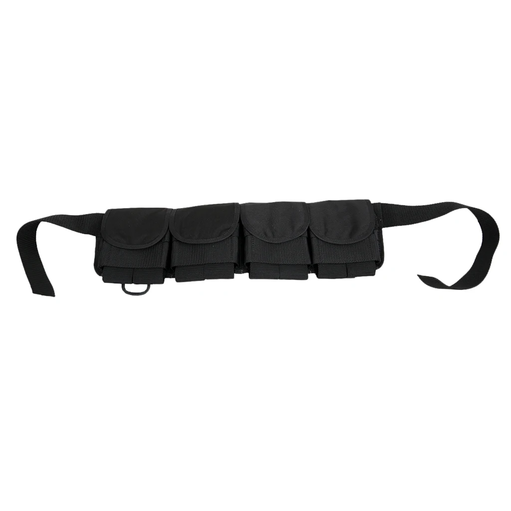 Heavy Duty Dive Weight Belt Adjustable Webbing Diving Weights Pockets 4.4lbs Empty Lead Hold Bag Pouch BCD Straps