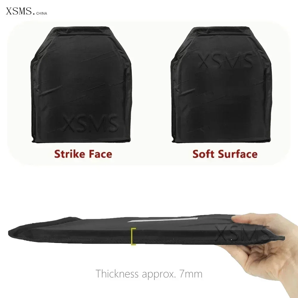 NIJ IIIA 1/2Pcs Armor Plate NIJ IIIA 3A Lightweight Soft Armor Panel Bulletproof Ballistic Plate for Army Combat Police 10x12"