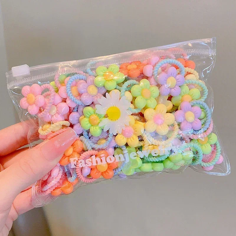 Children's Rubber Band Does Not Hurt The Hair Elastic Good Girl Baby Head Rope Small Tie Chirp Scrunchies Headdress