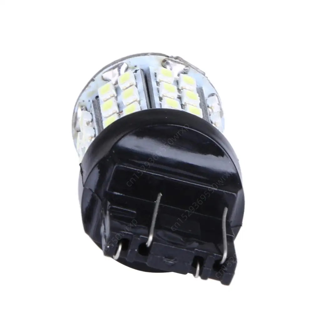 7443 2-8pcs W21W T20 7440 LED 64-SMD 1206 LED for Car Bulbs 12V Brake Signal Lamp Brake Reverse Parking Light 64-SMD White smile
