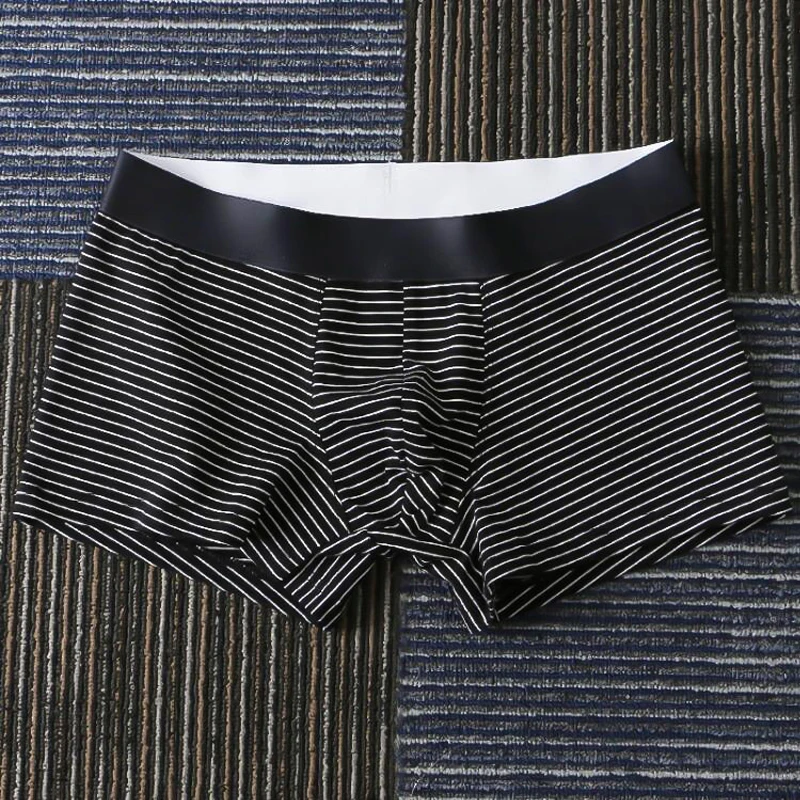 EXILIENS Striped Boxer Men Underwear Calzoncillos Slips Hombre Mens Boxers Cuecas Masculinas BoxerShorts Man Panties M-3XL 5963