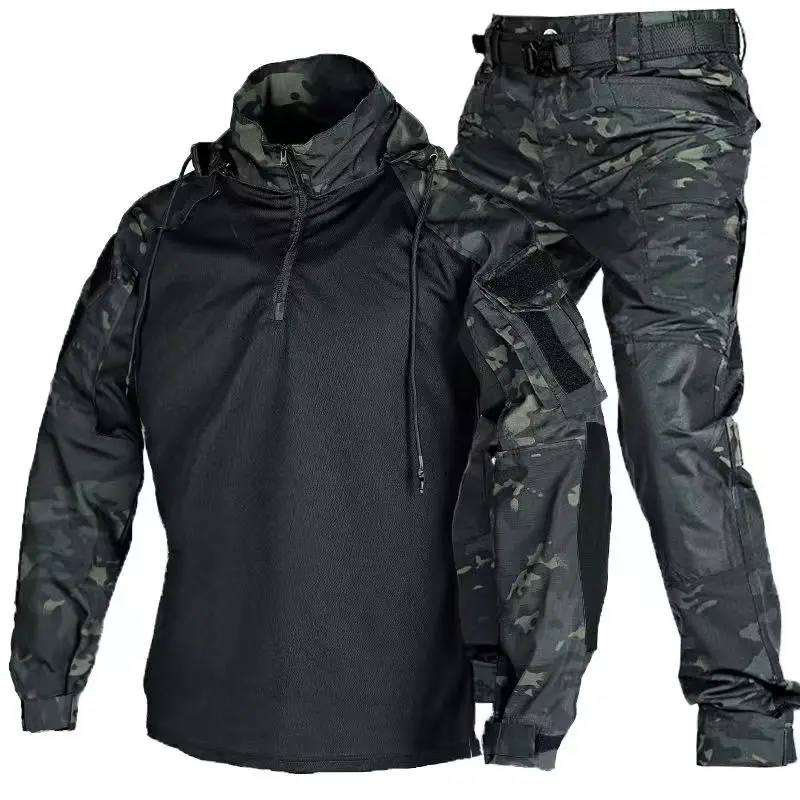 Tactical Special Forces Sets Men Military Uniform Combat Shirts PCS Suits Multi pocket Paintball SWAT Airsoft Army Clothes