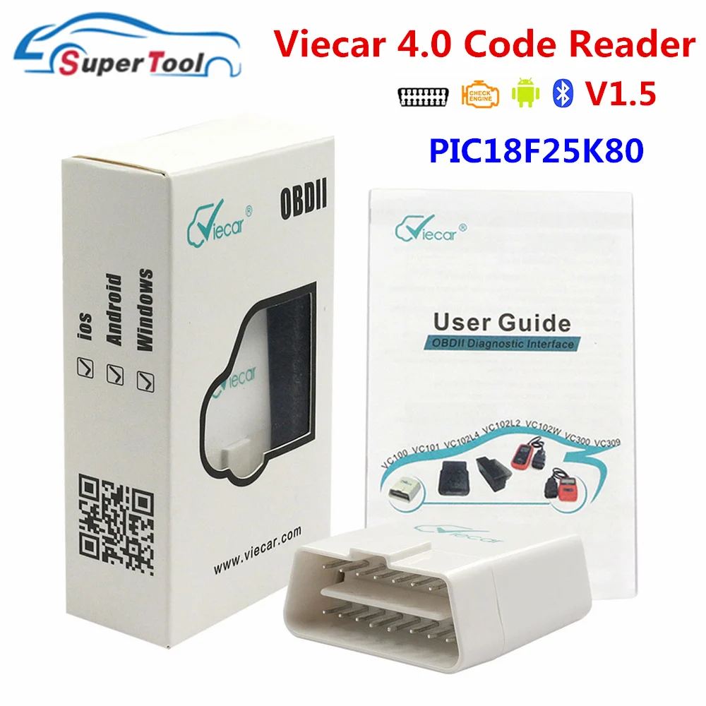 Code Reader Viecar Bluetooth 4.0 new Viecar OBD2 ELM327 Bluetooth 4 Viecar 2025 OBD Car Radar Detector Viecar-Bluetooth-4.0 Auto Scanner