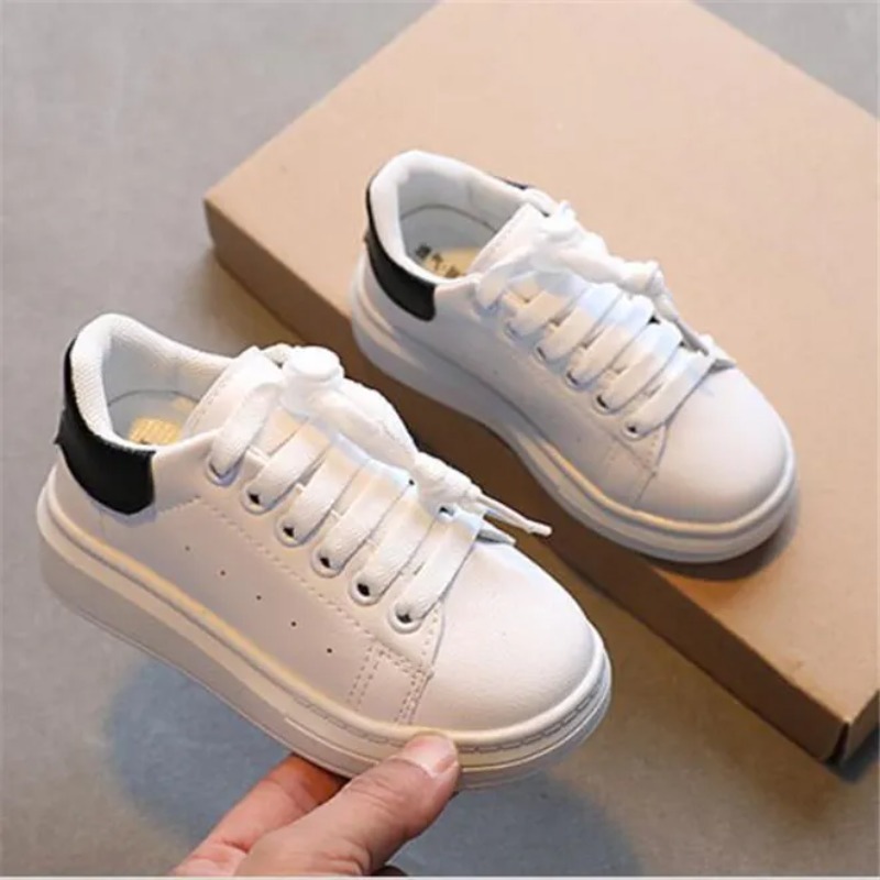 Antislip Childrens Fashion White Kids Shoes Girls Boys Athletic Shoes Lightweight Breathable Child Casual Sneakers