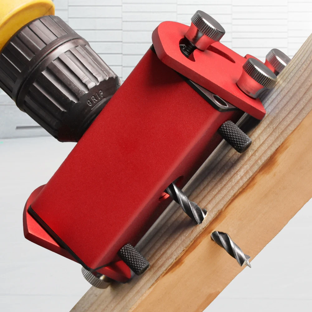 Multi-angle Pocket 2025 Hole Jig Oblique Hole Locator Drilling Tool Kit new 6/8/10/12mm Dowel Jig Aluminium Joinery Woodworker DIY Tools