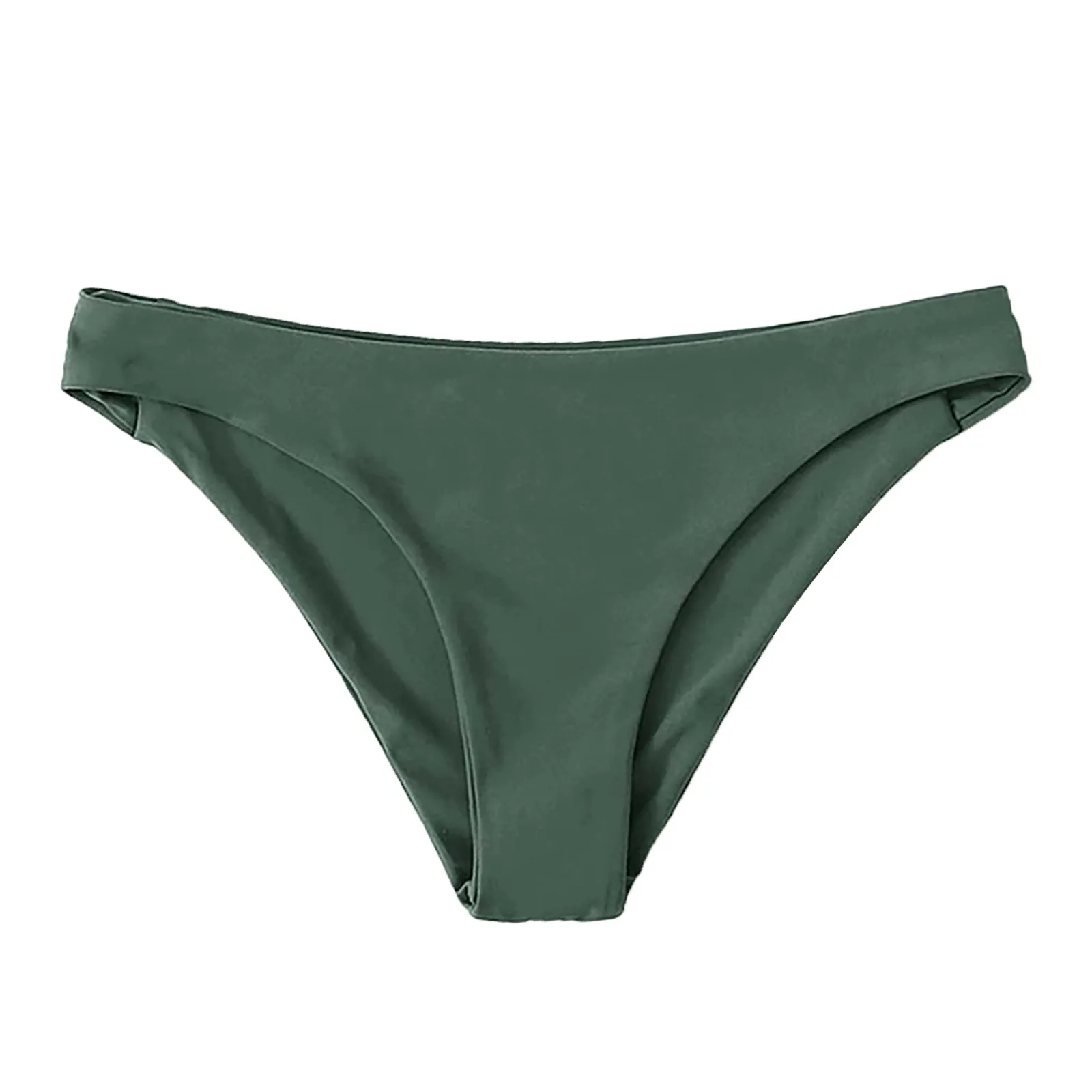new Women's Bikini Bottoms High 2025 Cut Swimsuit Bottom Solid Color Mid Waist Swim Bottoms Men Swim Short Bikini Skirt