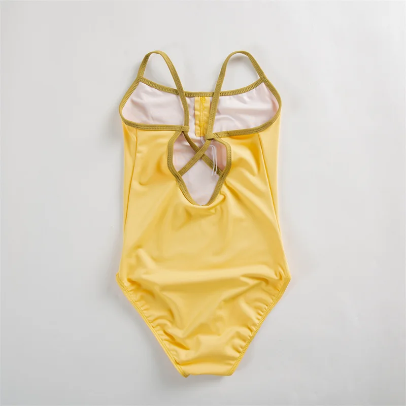 Cheap High Quality Training Dance Wear Two-color Tone Camisole Children Kids Girls Ballet Leotards with openable crotch