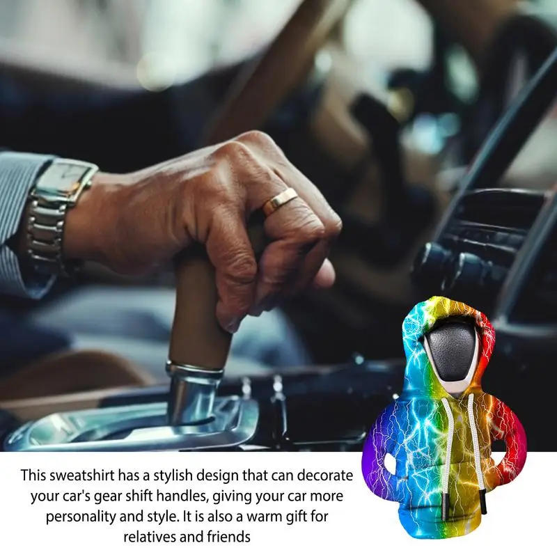 Car Lever Gear 2025 Change Hoodie Lever Change Knob Car Decorating Gear Shift Knob new For The Car Gadgets Gear Shift Collars Sweatshirt