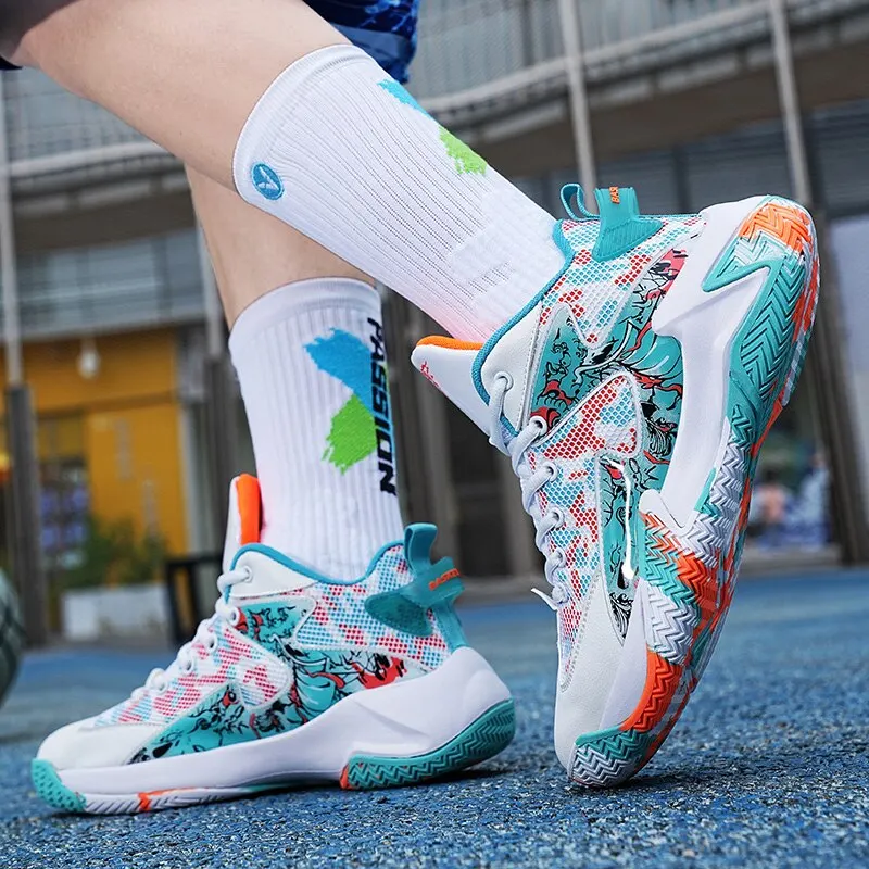 New Arrival Basketball Shoes Lightweight Breathable Sports Shoes Men Training Basket Sneakers Street Combat Basketball Boots