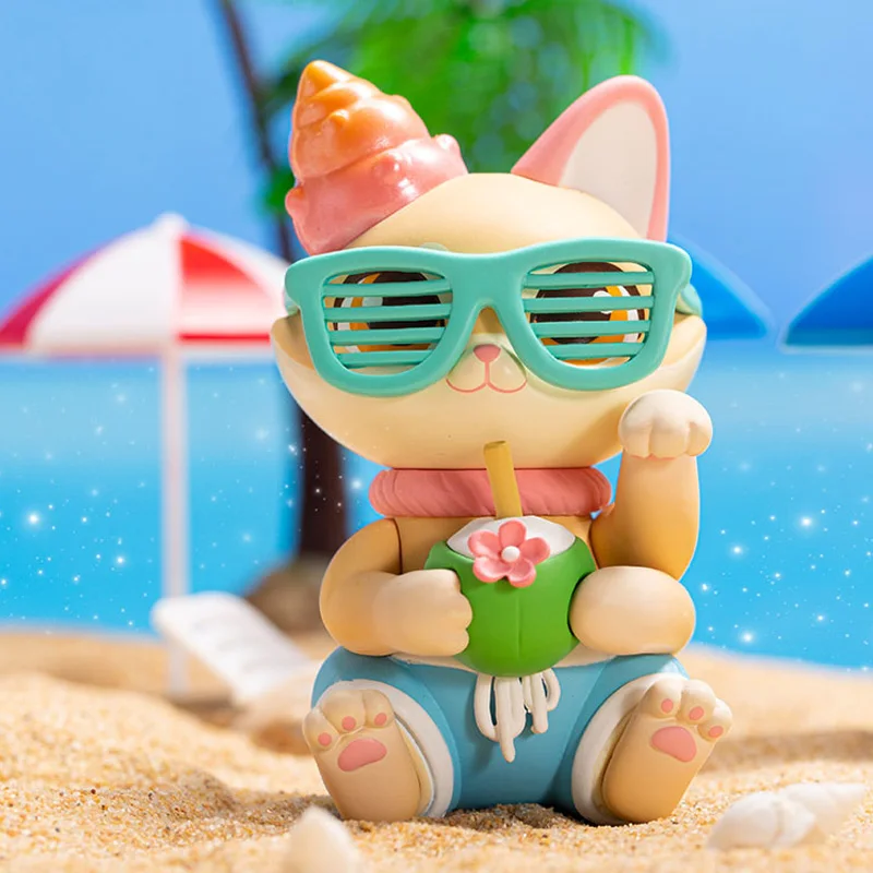 new Original Cassy Cat Drinks Series Blind Box Cute Animal Anime Figure 2025 Surprise Kids Toys Children's Holiday Gift Desktop Ornaments