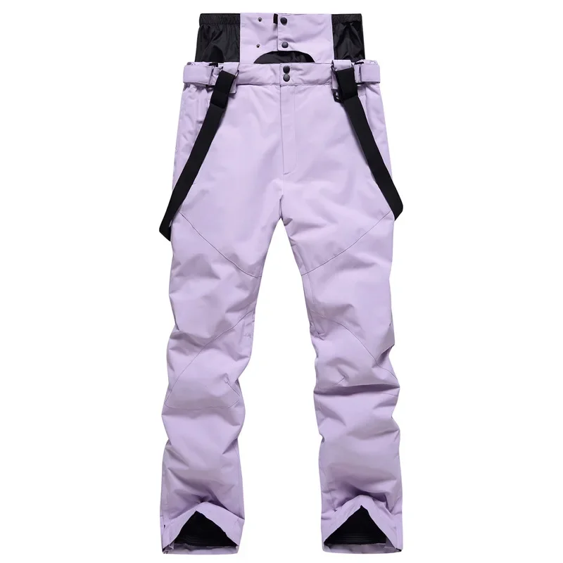2024 New Ski Pants for Men Winter Thermal Windproof Waterproof Snowboarding Overalls Pants Outdoor Sports Skiing Mountain Pants