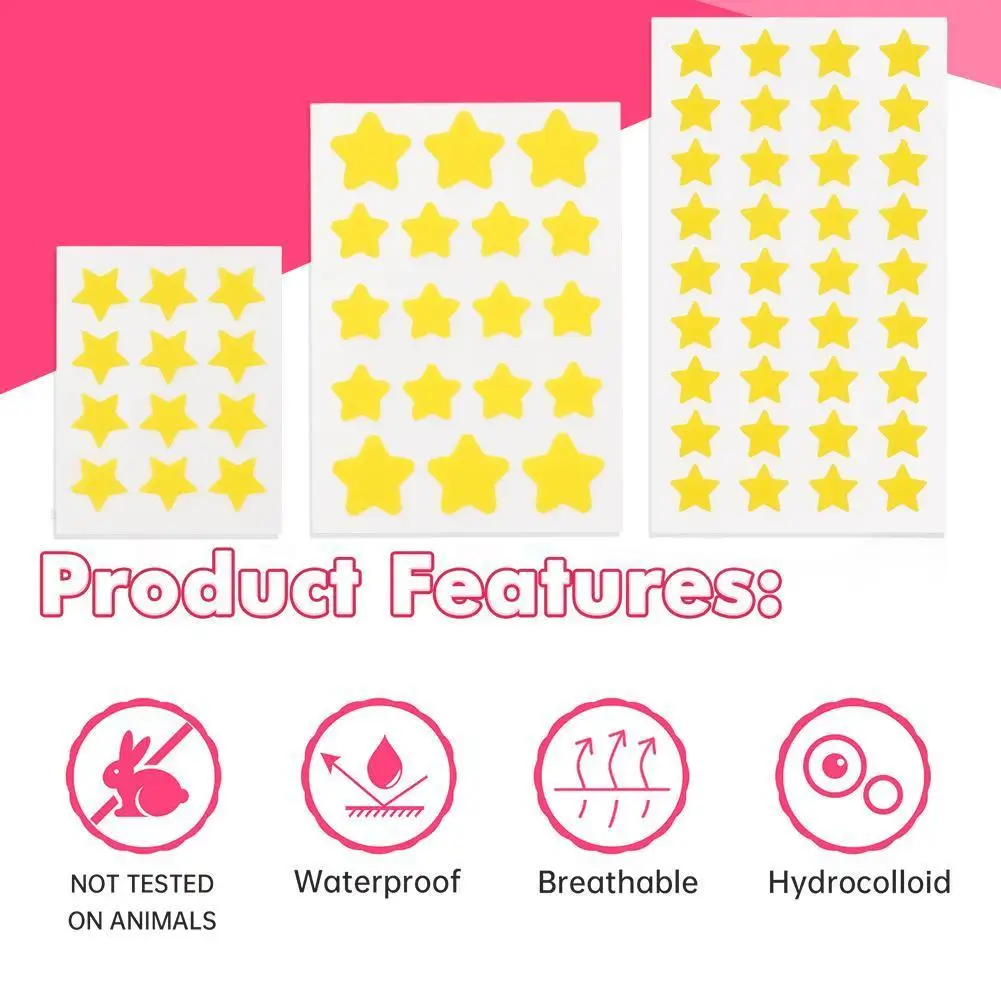 12-36pcs Star Pimple Patch Acne Colorful Invisible Acne Removal Skin Care new Stickers Originality Concealer 2025 Face Spot Beauty Makeup
