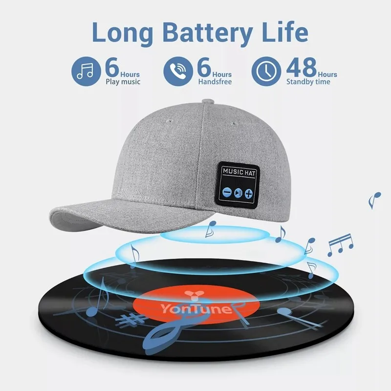Hat with Bluetooth Speaker, Bluetooth Earbuds Outdoor Listening To Music, HIFI Sound Quality, Outdoor Sports Baseball Cap 2023