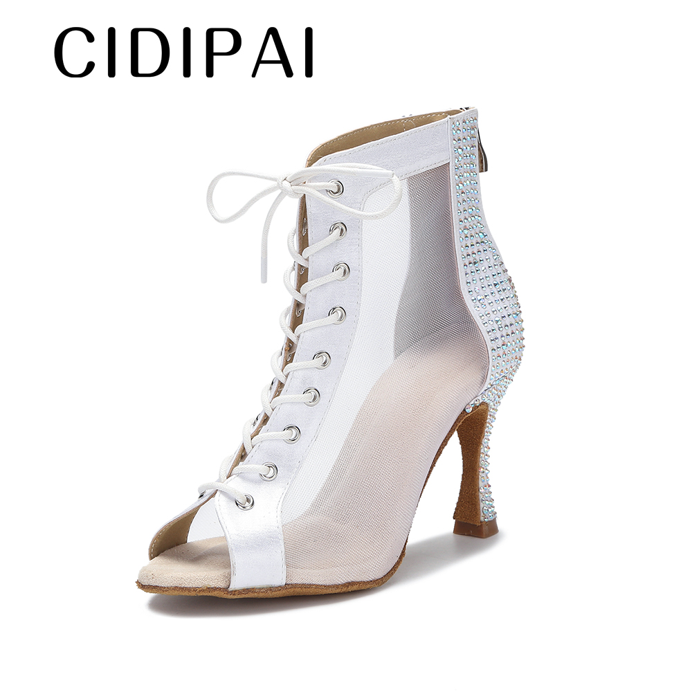 Dance Boots Woman Salsa Tango Latin Dance Shoes For Girls Indoor Sports Dance Shoes Breathable Mesh Party Shoes