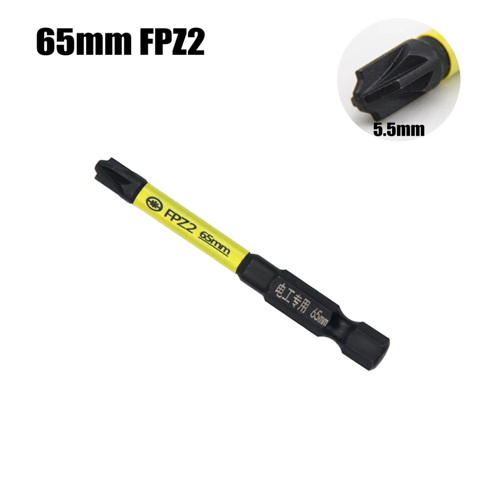 65mm Magnetic Special Slotted Cross PZ Screwdriver Bits FPZ1 FPZ2 FPZ3 For Circuit Breakers Electric Tools For Electrician