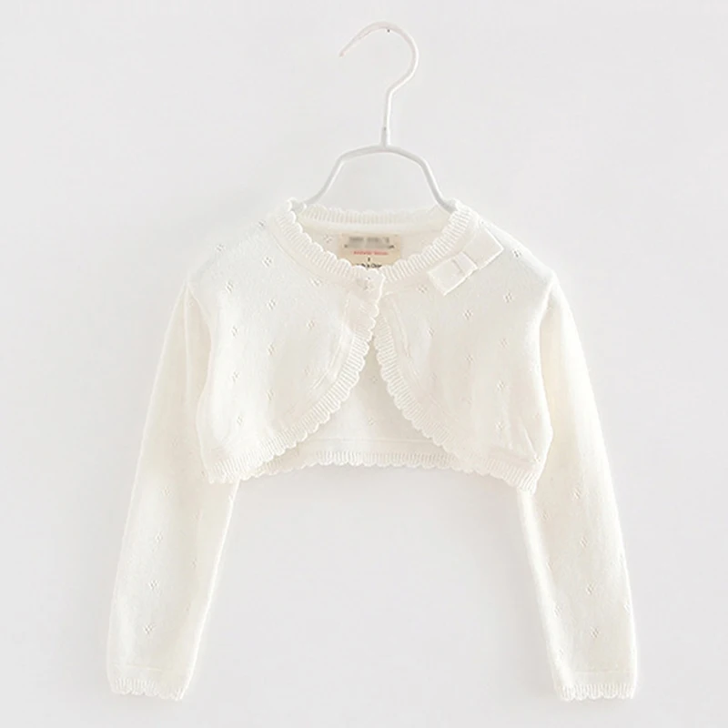 Autumn Knitted Cardigan 2025 Bow Red Baby Girls Cardigans Sweater Jacket Baby Girl new Coat of 1-8 Years Old Outcoat Shawl Baby Clothes