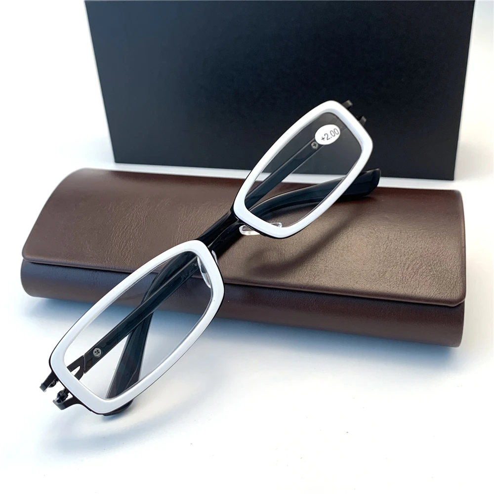 Cubojue White Reading Glasses Women +125 100 175 250 150 225 275 300 Eyeglasses Frames Female Black White Spectacles for Optic