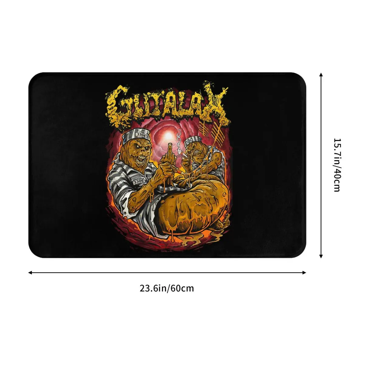 Anti-Slip Doormat Gutalax Asscatraz Kitchen MatBrutal Deathcore Balcony Carpet Entrance Door Rug Home Decorative smile