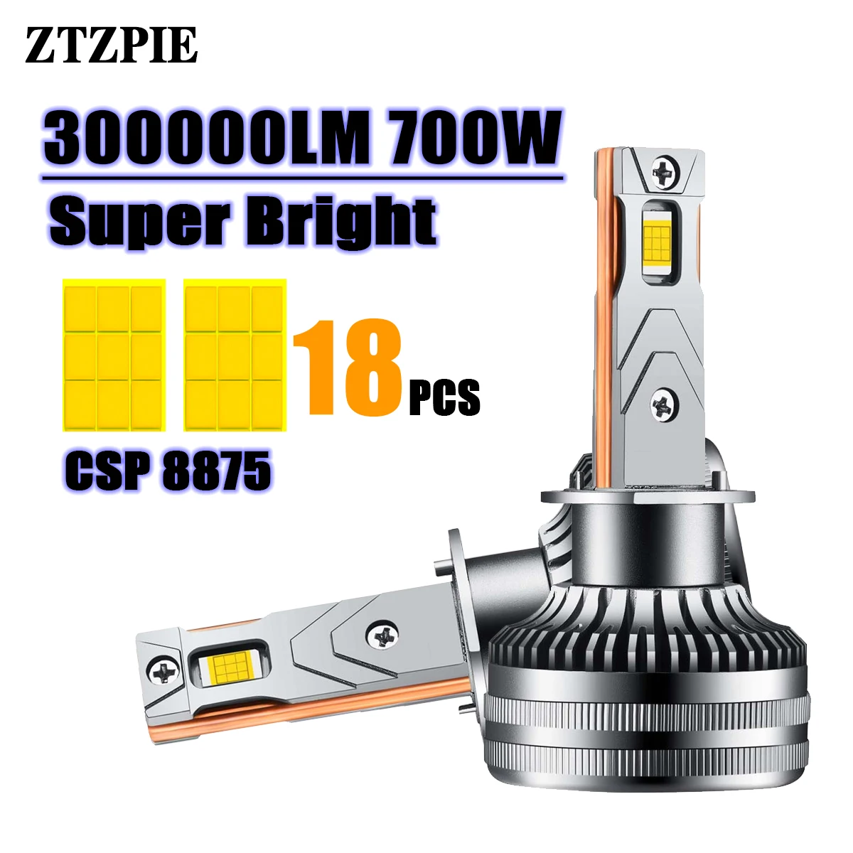 ZTZPIE 6000K HB3 HB4 9005 9006 H1 H7 H4 H11 CANBUS Bulb 9012 Led Lamp CSP 8875 Chips Car Headlight 300000LM 700W Fog Light