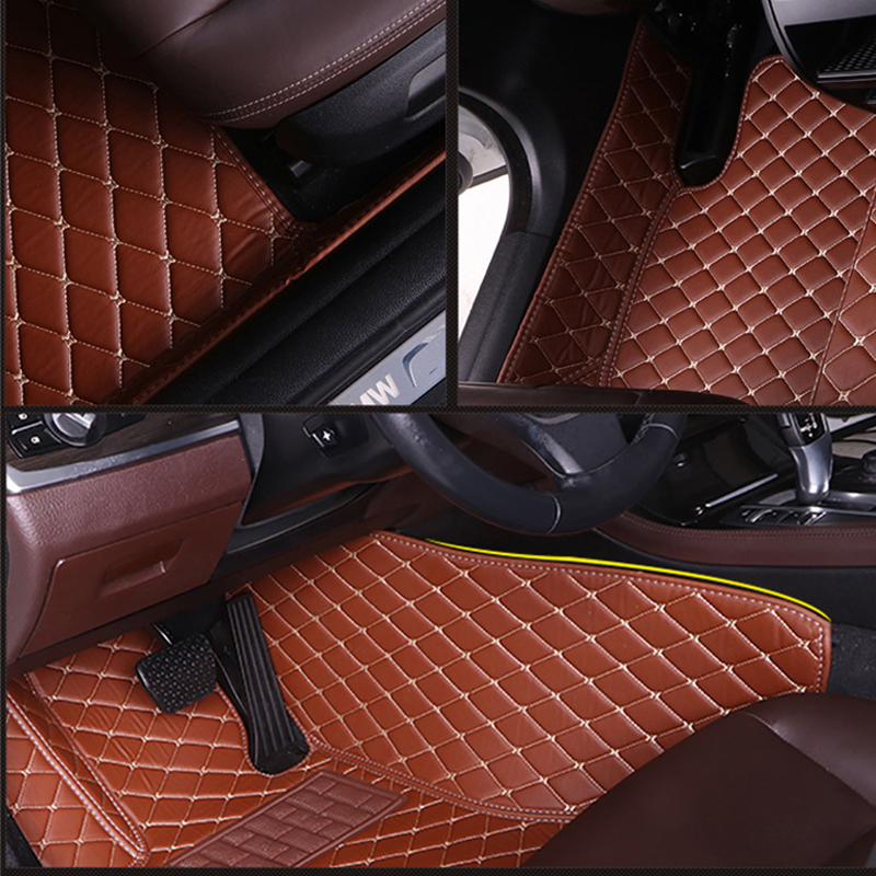 Alfombrillas cuero lujo coche, alfombras duraderas, antisuciedad, juego de accesorios para Peugeot 2008, P24, 2020, 2021, 2022