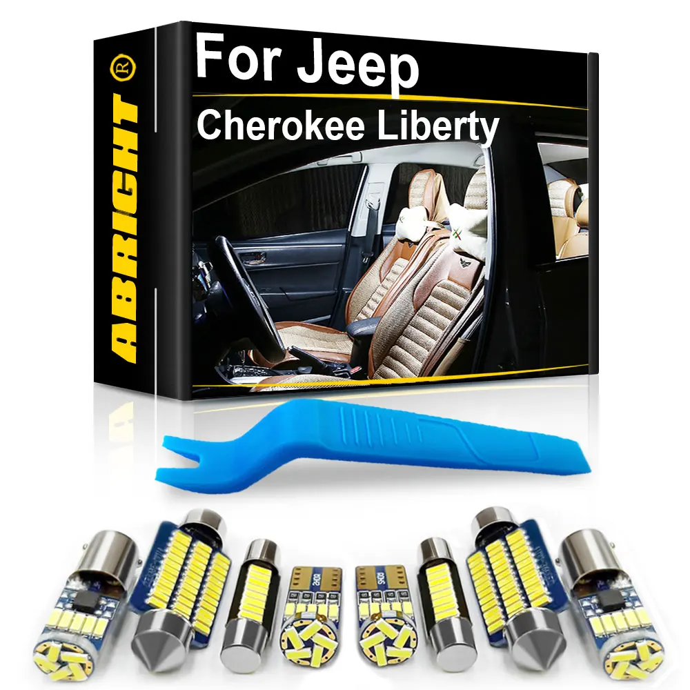 Car LED Interior Light Canbus For Jeep Cherokee XJ ZJ KL Liberty KJ 1996 2002 2007 2011 2012 2014 2020 Accessories Indoor Lamp