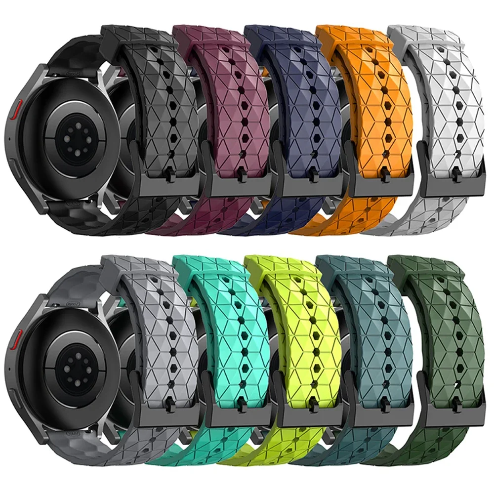 20 22mm Silicone Watch Strap For Huami Amazfit BALANCE/Bip 5 3 Pro Band Accessories For Amazfit GTR 4 GTR3 Pro/GTS 2 2e Bracelet