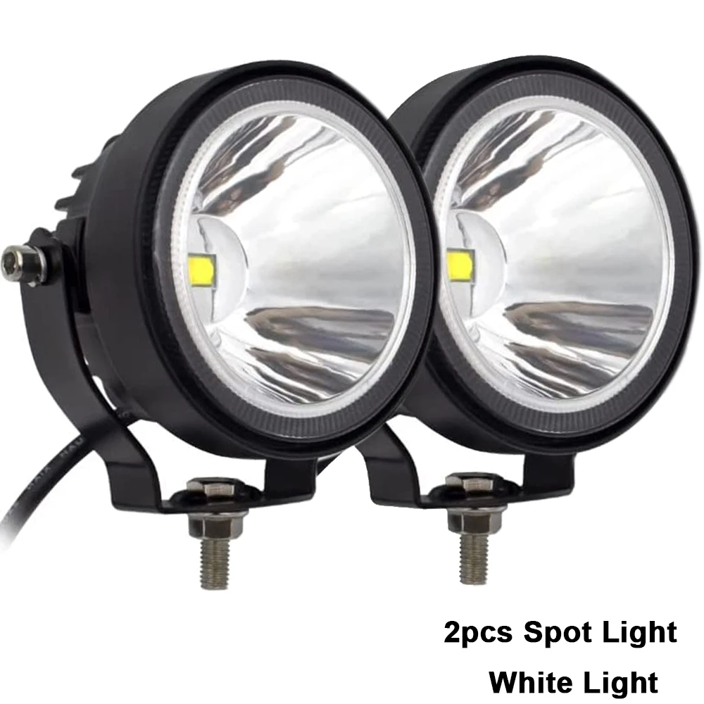 NLpearl 4inch Led Work Light Offroad Round Spotlights Light For Car ATV Dirt Bike Pickup Truck Motorcycle Headlight 12v 24v