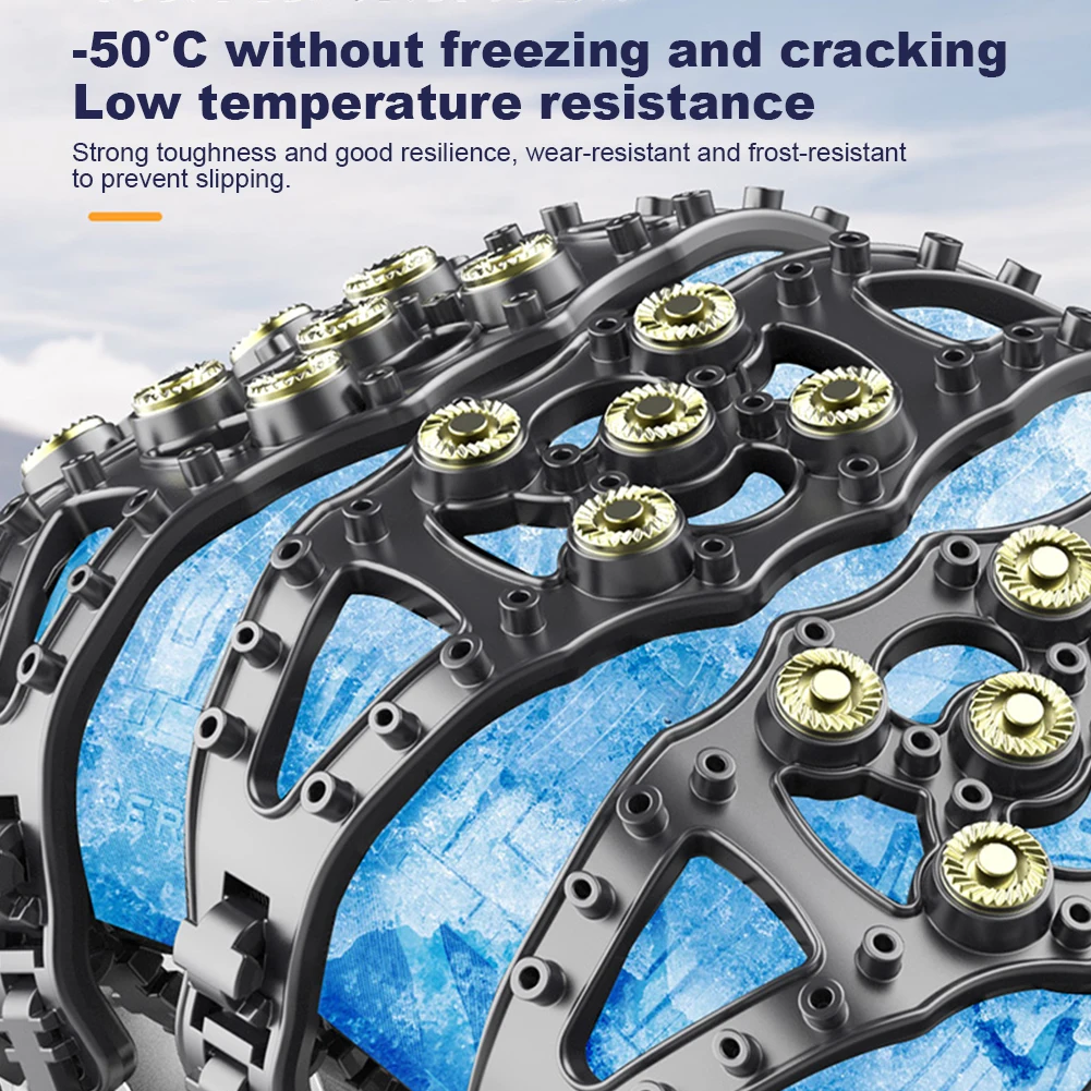 2/4/6PCS Car Snow Chain Anti-skid Car Tire Wheels Chains Winter Outdoor Snow Ties Emergency Anti-slip Chain for Car Truck SUV
