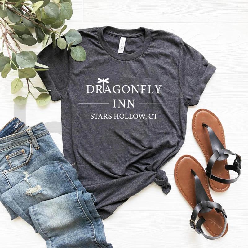 Women's T Shirts Dragonfly Inn Shirt Gilmore Girls T-Shirt Stars Hollow Tv Show Tees Lorelai Rory Vintage Women Casual Tops