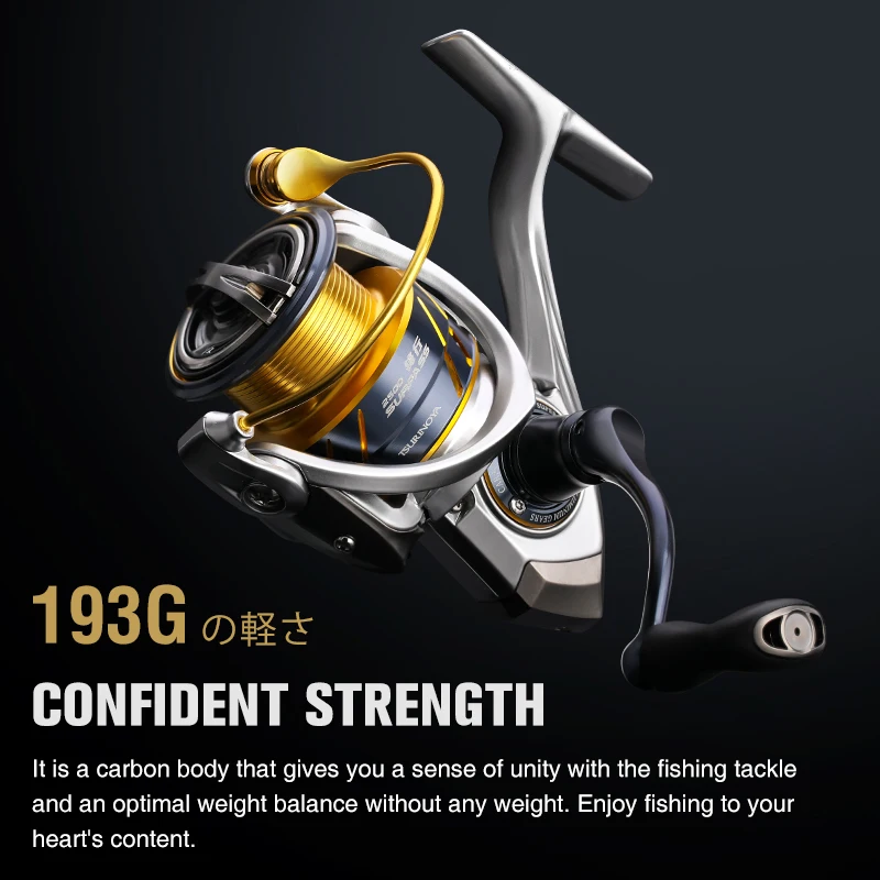 Long TSURINOYA Inshore Casting Spinning Fishing Reel SURPASS 2000 2500 Ultra light High Strength 9kg Drag 6.2:1 Saltwater Wheel smile