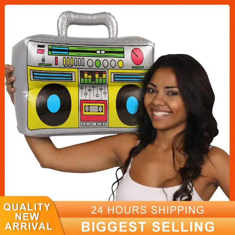 Pool Party new Iatable Radio Boombox Boom Retro Mobile Phone For 80s 90s 2025 Decorations Rapper Hip Hop Outdoor Iatable Toys