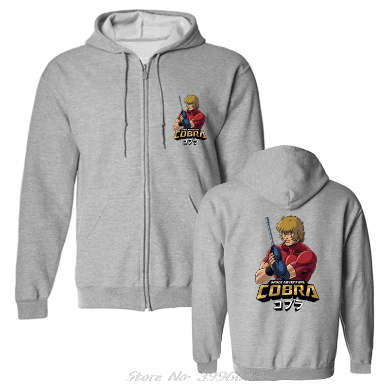 Cobra Space Adventure Retro Vintage Manga Hoodie Men Unisex Oversize Sweatshirts Zip 2025 Up new Pullover Hooded Jacket