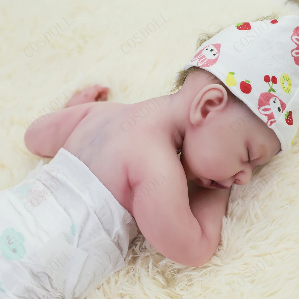 new Rebe Reborn Girl Doll 17 Inches Baby Full Body Silicone Dolls Accompany Reallist 2025 Lifelike Bebes Reborn Dolls 45cm Hot Sale 2022