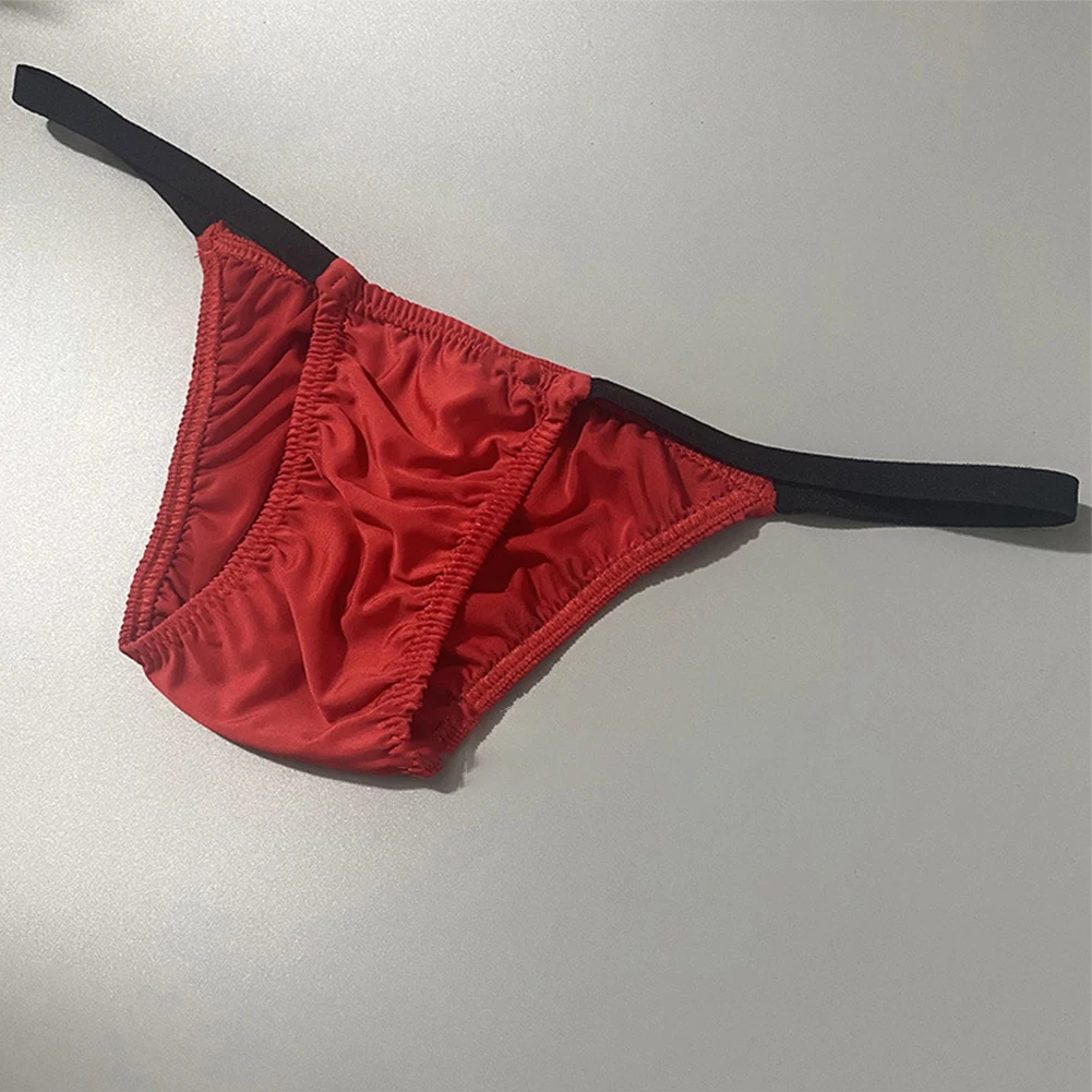 Men Enhance Peni Pouch Thong Bikini Briefs Posing Underwear Low Rise Soft Jockstrap Panties U Convex Breathable Underpants