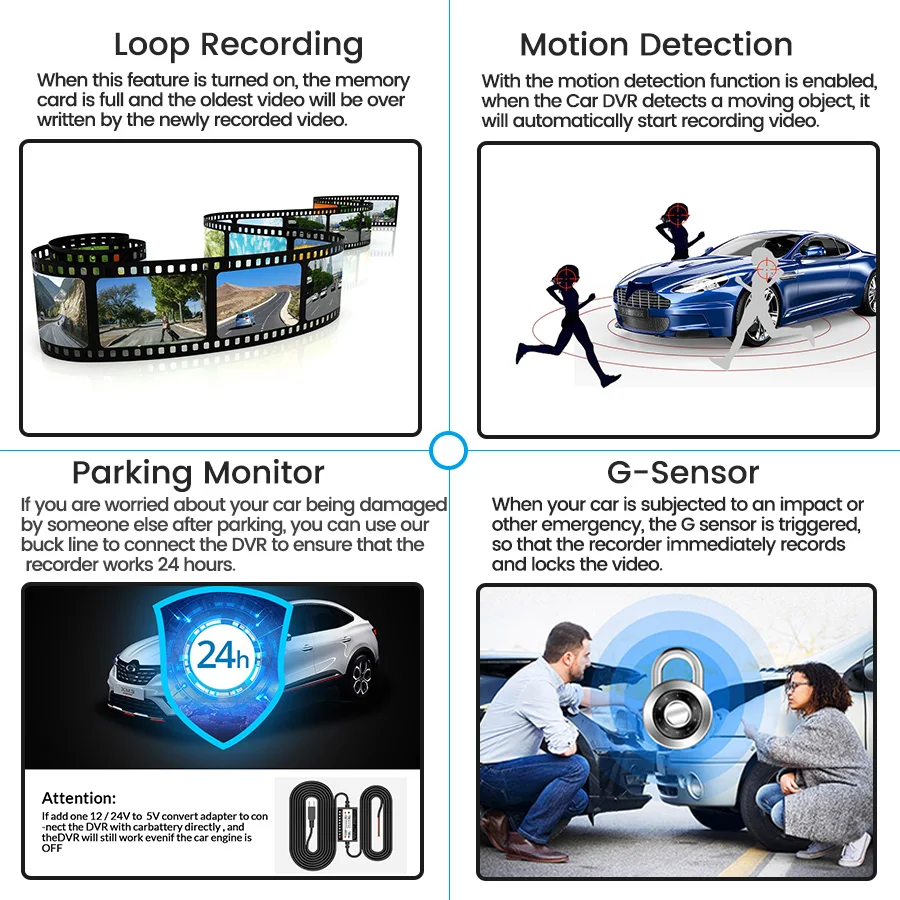 2025 new E-ACE Full HD 1080P Car Dvr Camera Auto 4.3 Inch Rearview Mirror Digital Video Recorder Dual Lens Registratory Camcorder