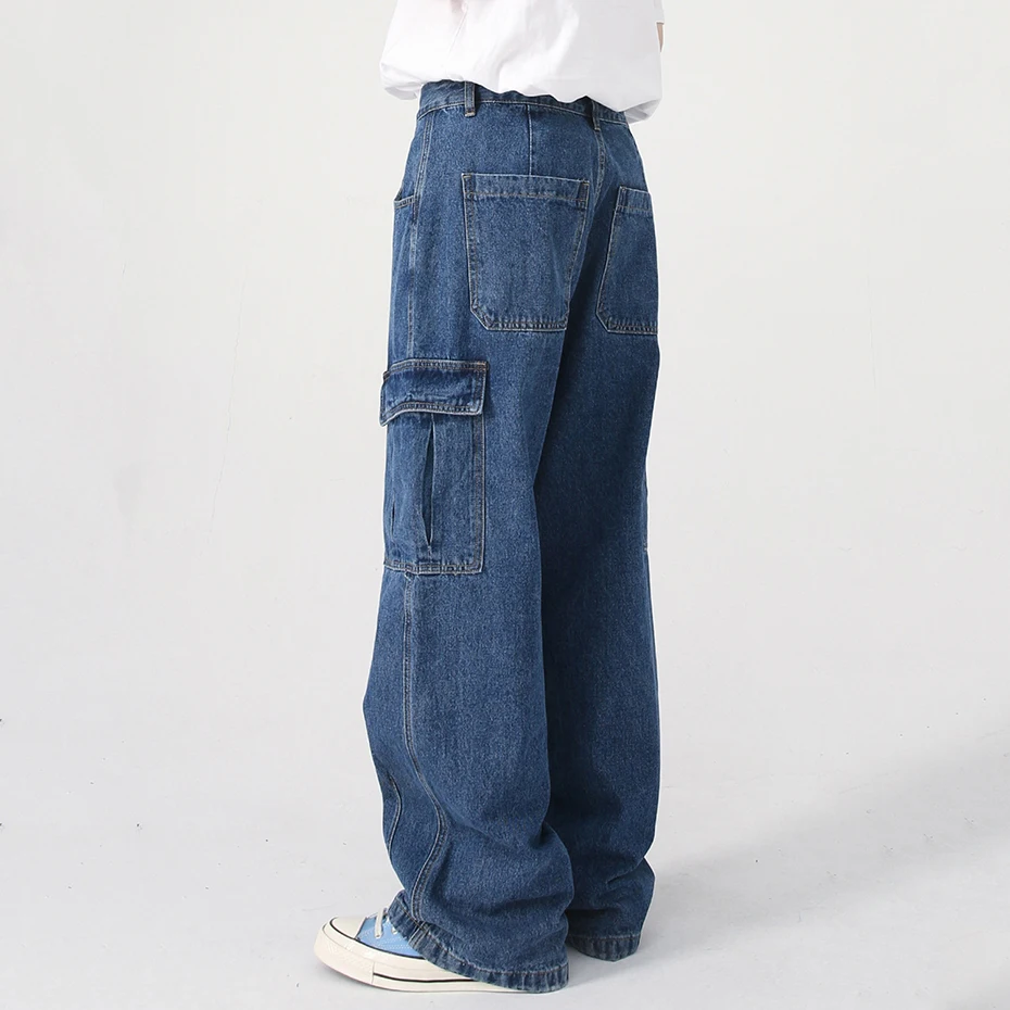 Vintage Baggy new Jeans Men 2025 Black Blue Loose Cargo Jeans 2023 Casual Denim Pants Streetwear Haruku Hip Hop Y2K Jeans Retro