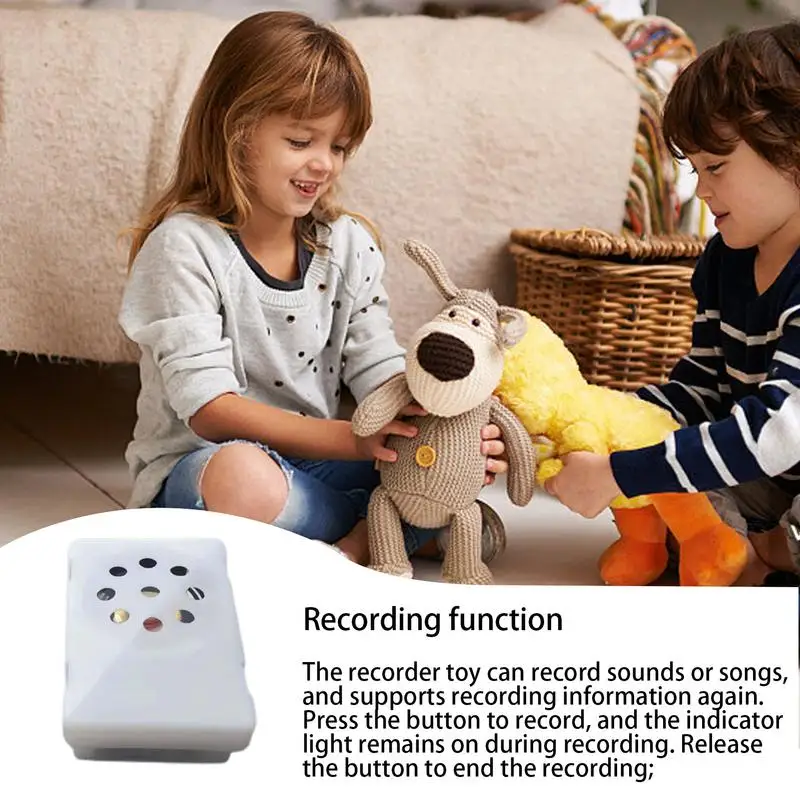 Recordable Sound Module Mini Square Voice Recording Device Recordable Stuffed Animal Insert Square Toy Voice Box For Plush Toy