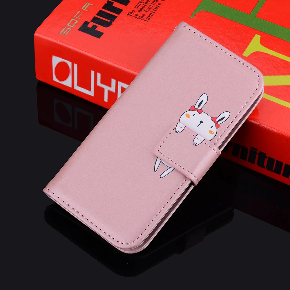 For Case Phone Lovely iPhone 15 14 13 12 11 Pro Max Mini X XS XR 10 7 8 6 6S Plus SE3 SE 2022 2020 Flip Wallet Cover Coque smile