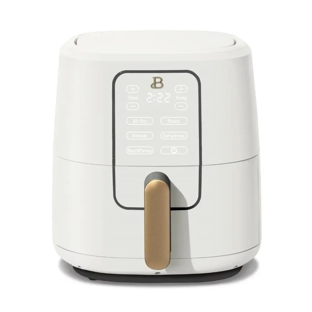 2024 Beautiful 6 QT Air Fryer with Touch-Activated Display, White Icing by Drew Barrymore
