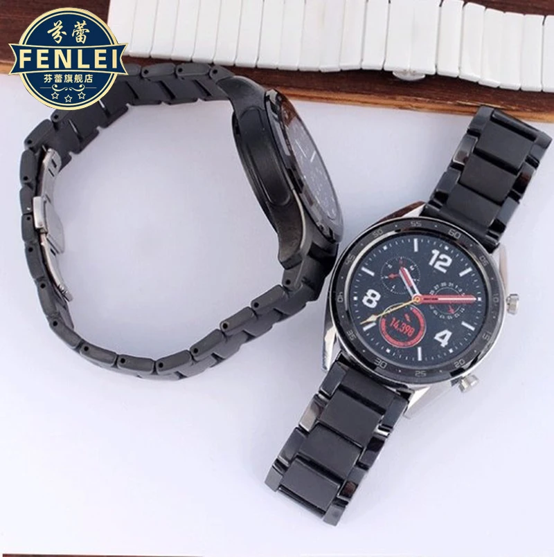 Ceramic Watch strap For Huawei Pro GT e MM Honor Magic Smart Band Bracelet Universal Wrist band mm