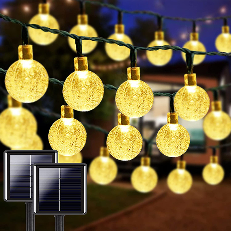 8 Modes 200 LED Solar Light Crystal ball LED String Fairy Lights Outdoor Waterproof Solar Garlands Decor Garden Christmas Party